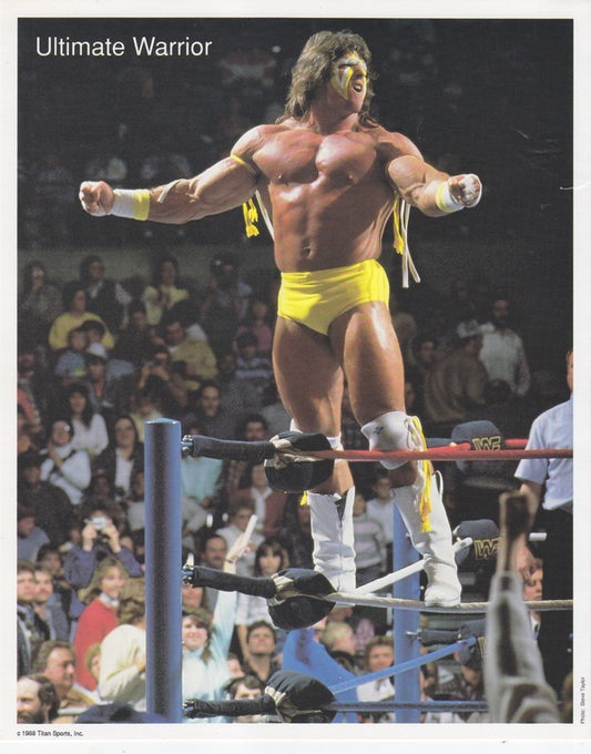1988 Ultimate Warrior WWF licensed 8x10