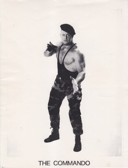 1980s UWF Commando (Undertaker) 8.5x11 Vintage Promo Photo
