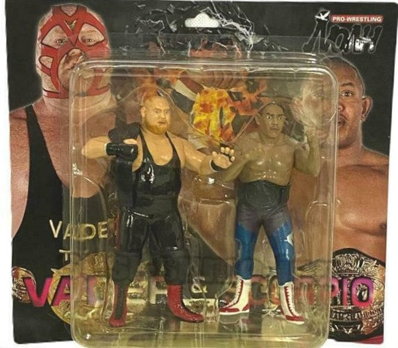 Pro-Wrestling NOAH Mogura House Multipack: Vader [With Championship] & Scorpio [With Blue Pants & Championship] Action & Toy Figures PWcatalog
