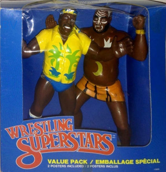 WWF LJN Wrestling Superstars Value Packs Special Delivery Jones & Kamala