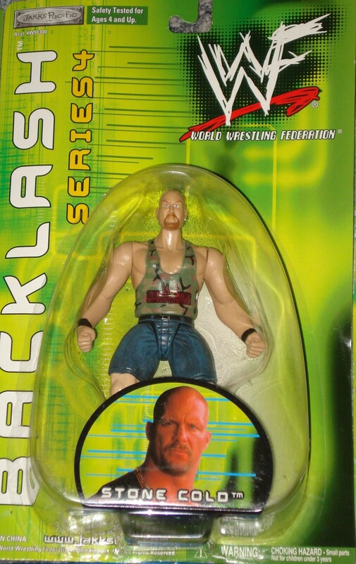2001 WWF Jakks Pacific Backlash Series 4 Stone Cold [Exclusive] Action & Toy Figures PWcatalog