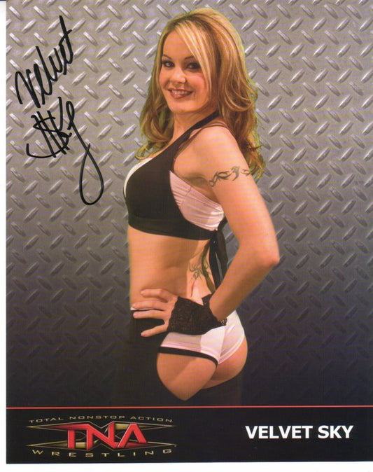 2007-2008 TNA Velvet Sky (signed) 