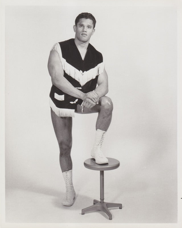 1960's AWA Victor Rivera vintage Roy Shire promotion Promo Photo PWcatalog