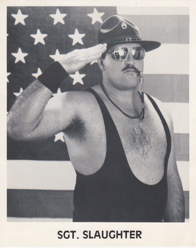 1980s AWA Sgt. Slaughter Promo Photo