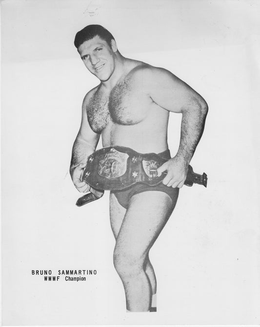 1970s WWWF CHAMPION Bruno Sammartino Promo Photo