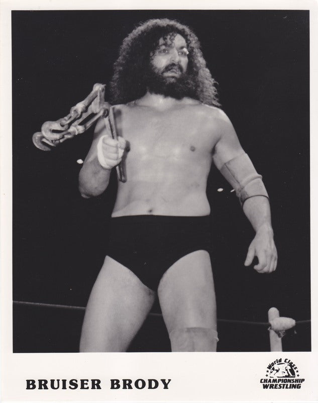 1980's WCCW vintage Bruiser Brody Promo Photo PWcatalog