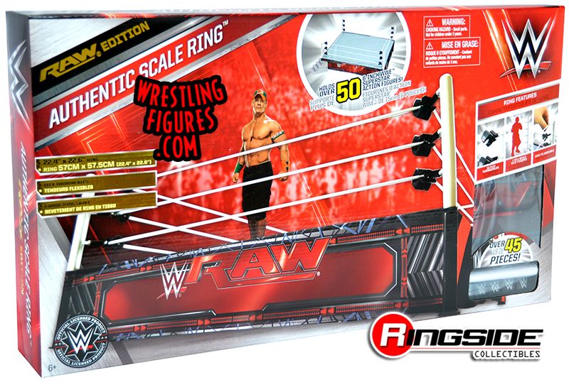 WWE Wicked Cool Toys Authentic Scale Ring [Raw Edition, Exclusive] Action & Toy Figures PWcatalog