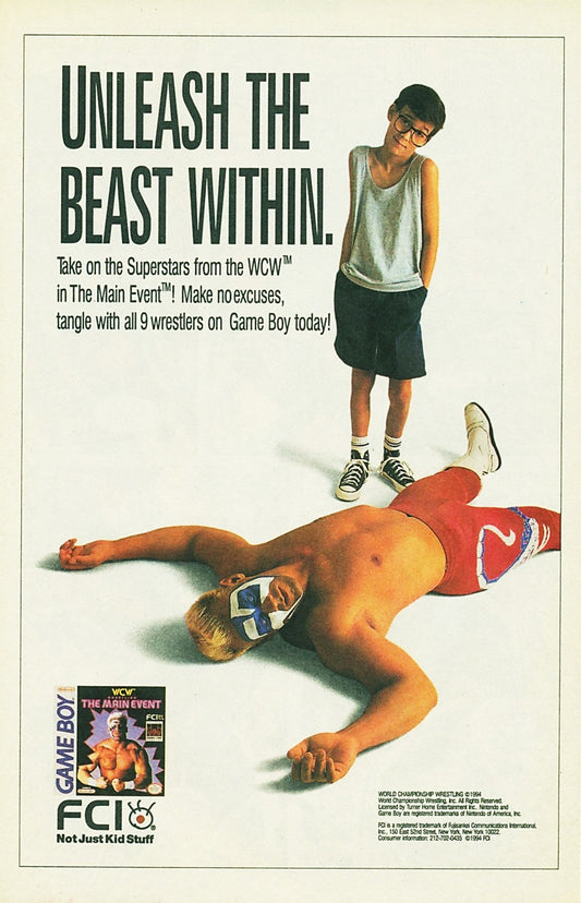 wcw main event gameboy ad