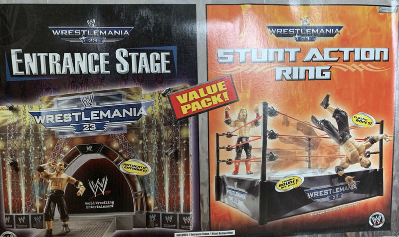 WWE Jakks Pacific WrestleMania 23 Entrance Stage & Stunt Action Ring Value Pack Action & Toy Figures PWcatalog
