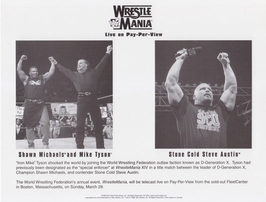 WWF-Promo-Photos1998-Wrestlemania-14-Stone-Cold-Steve-Austin-vs.-Shawn-Michaels-Mike-Tyson-
