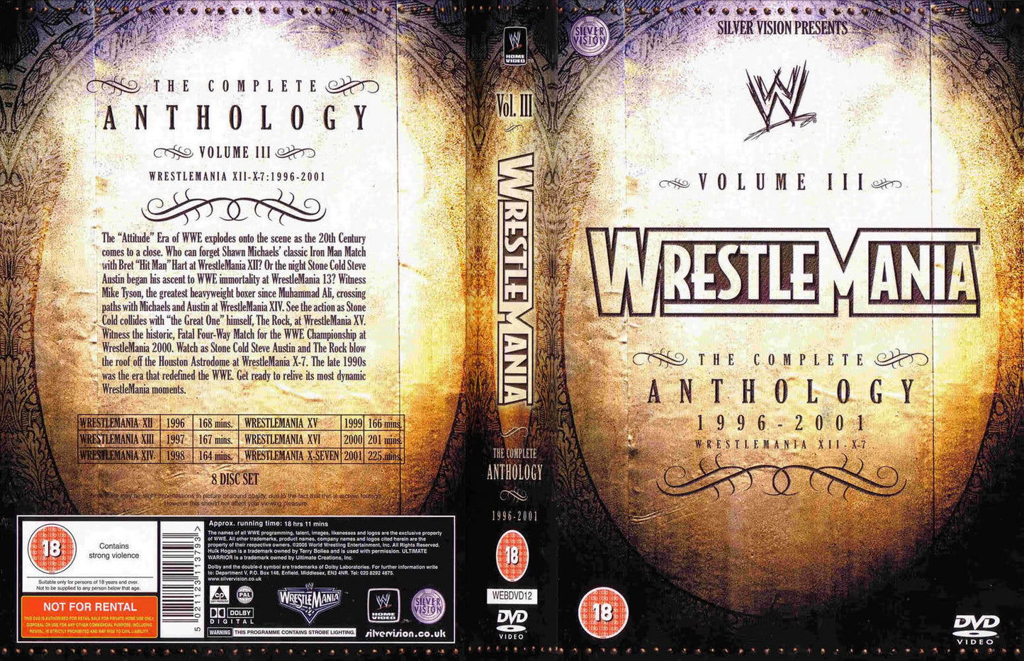 wrestlemania the complete anthology volume iii 1996 2001 DVDs & Videos Pwcatalog