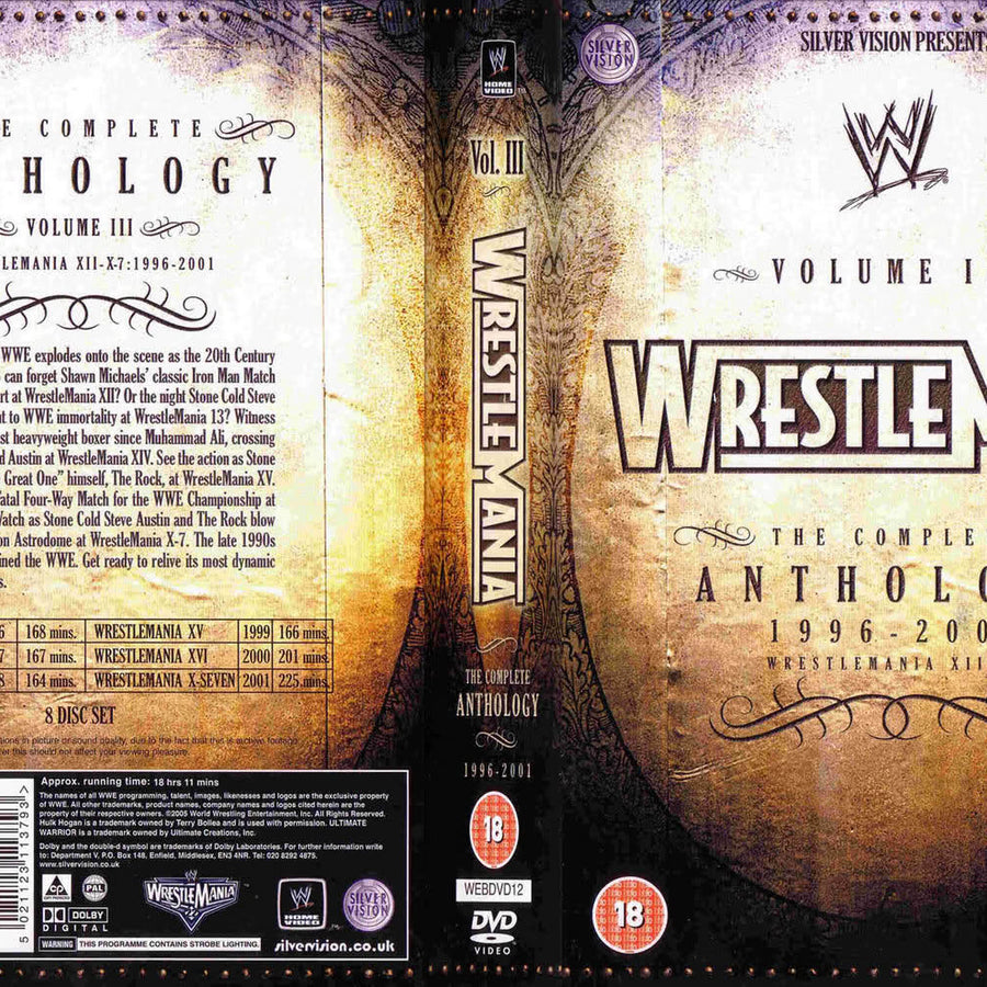 wrestlemania the complete anthology volume iii 1996 2001 DVDs & Videos Pwcatalog