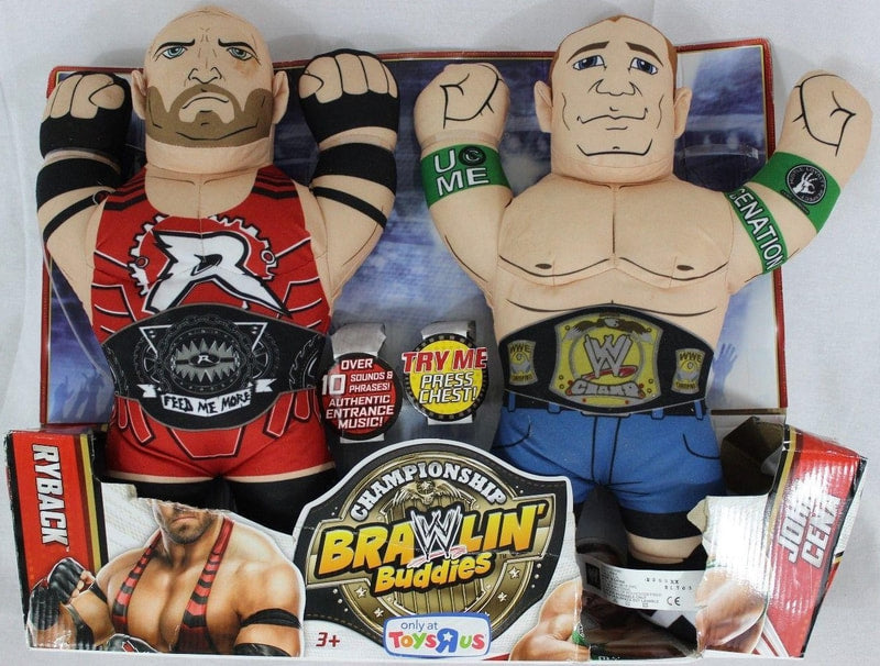 WWE Mattel Championship Brawlin' Buddies Exclusives Ryback & John Cena [Exclusive] Action & Toy Figures PWcatalog