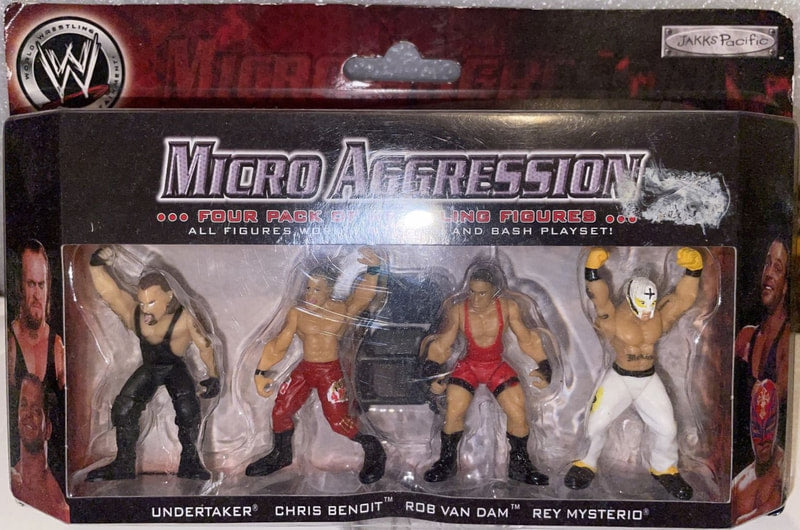 WWE Jakks Pacific Micro Aggression Multipack: Undertaker, Chris Benoit, Rob Van Dam & Rey Mysterio [Exclusive] Action & Toy Figures PWcatalog