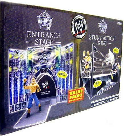 WWE Jakks Pacific WrestleMania 25 Entrance Stage & Stunt Action Ring Value Pack Action & Toy Figures PWcatalog