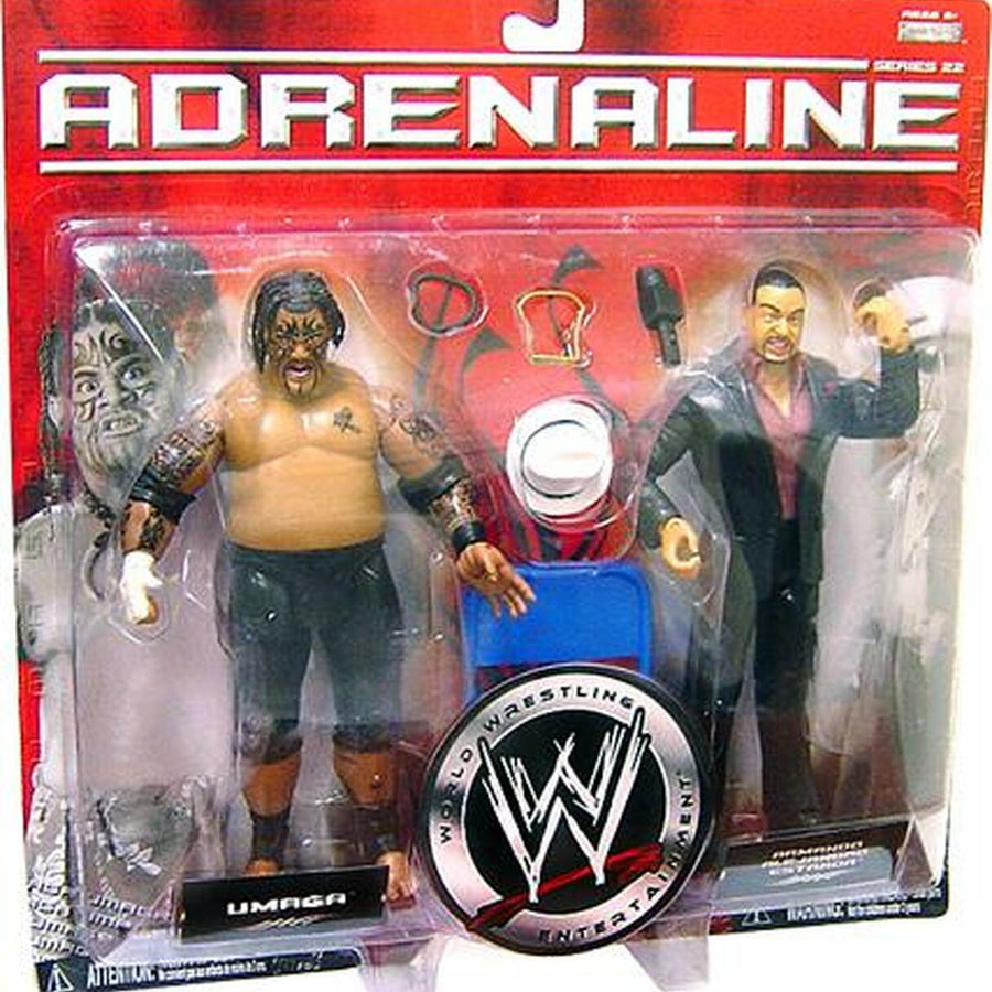 WWE Jakks Pacific Adrenaline 22 Umaga & Armando Alejandro Estrada Action & Toy Figures PWcatalog