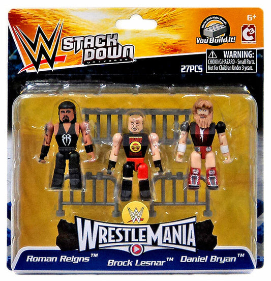 WWE Bridge Direct StackDown 4 WrestleMania 31: Roman Reigns, Brock Lesnar & Daniel Bryan [Exclusive]