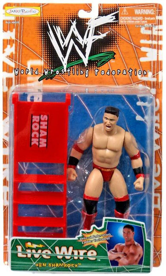 1998 WWF Jakks Pacific Live Wire Series 1 Ken Shamrock [Exclusive] Action & Toy Figures PWcatalog