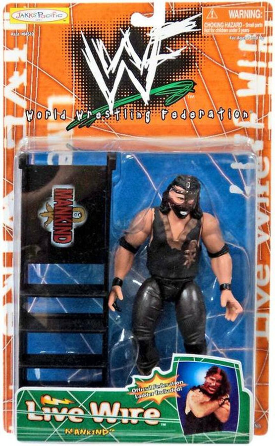1998 WWF Jakks Pacific Live Wire Series 1 Mankind [Exclusive] Action & Toy Figures PWcatalog