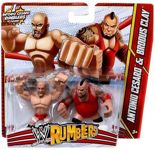 WWE Mattel Rumblers 3 Antonio Cesaro & Brodus Clay
