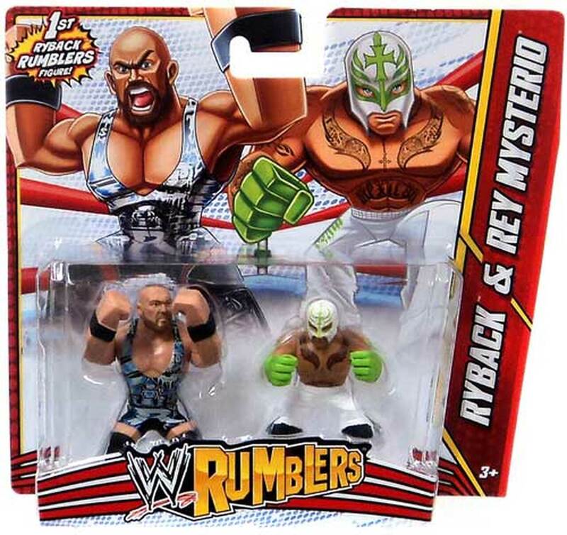 WWE Mattel Rumblers 3 Ryback & Rey Mysterio Action & Toy Figures PWcatalog