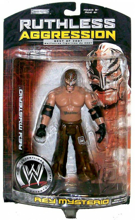 WWE Jakks Pacific Ruthless Aggression Best of 2007 Rey Mysterio [With Gold Gear] Action & Toy Figures PWcatalog
