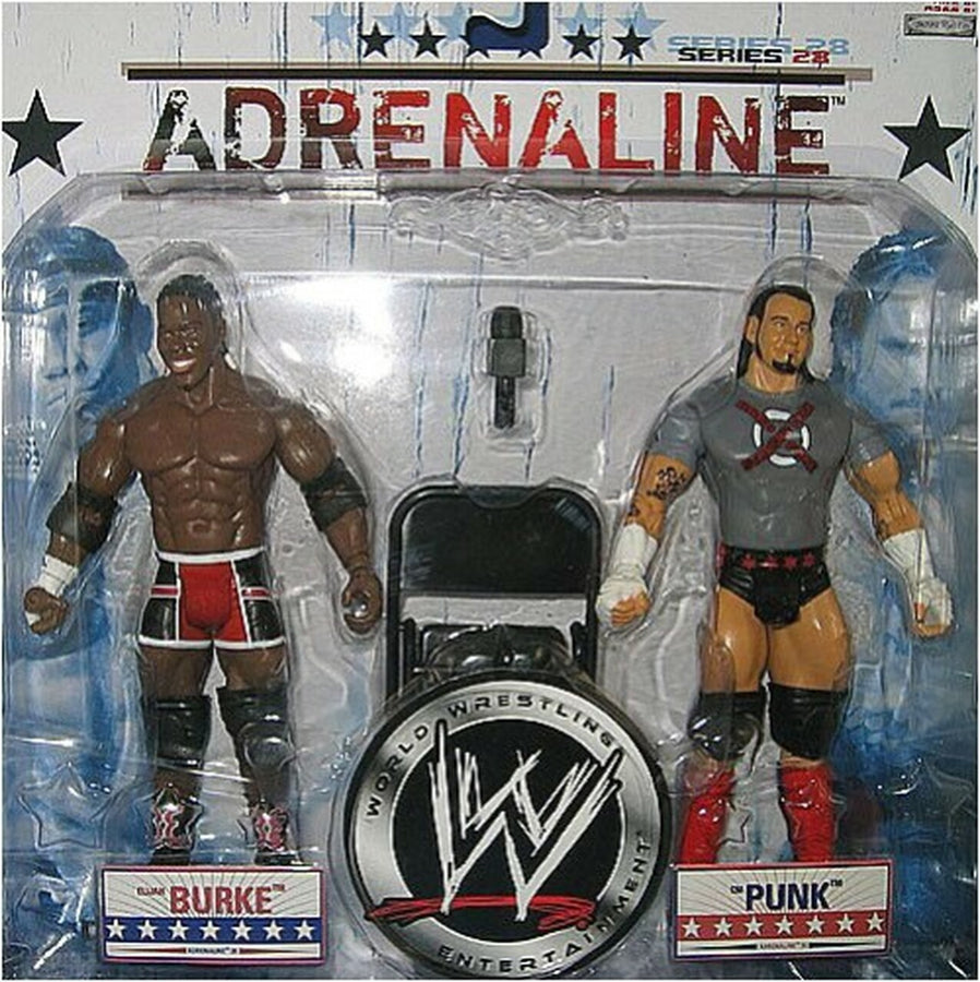 WWE Jakks Pacific Adrenaline 28 Elijah Burke & CM Punk
