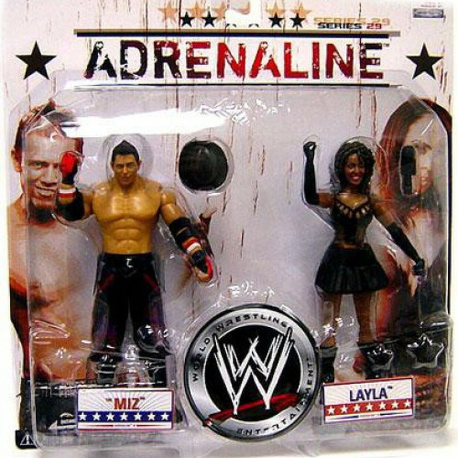 WWE Jakks Pacific Adrenaline 29 The Miz & Layla Action & Toy Figures PWcatalog