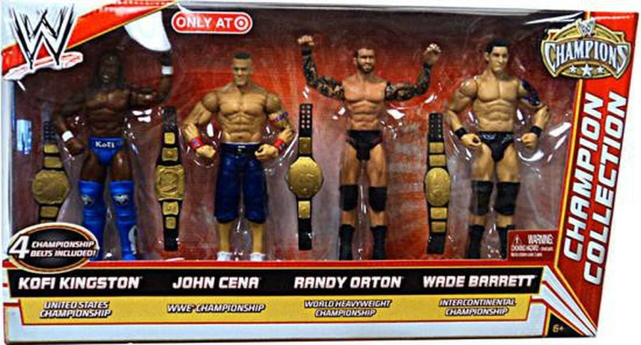 WWE Mattel Champions Collection: Kofi Kingston, John Cena, Randy Orton & Wade Barrett [Exclusive] Action & Toy Figures PWcatalog