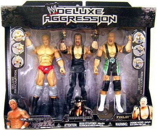 WWE Jakks Pacific Deluxe Aggression Multipacks 4 Mr. Kennedy, Undertaker & Finlay [Exclusive]