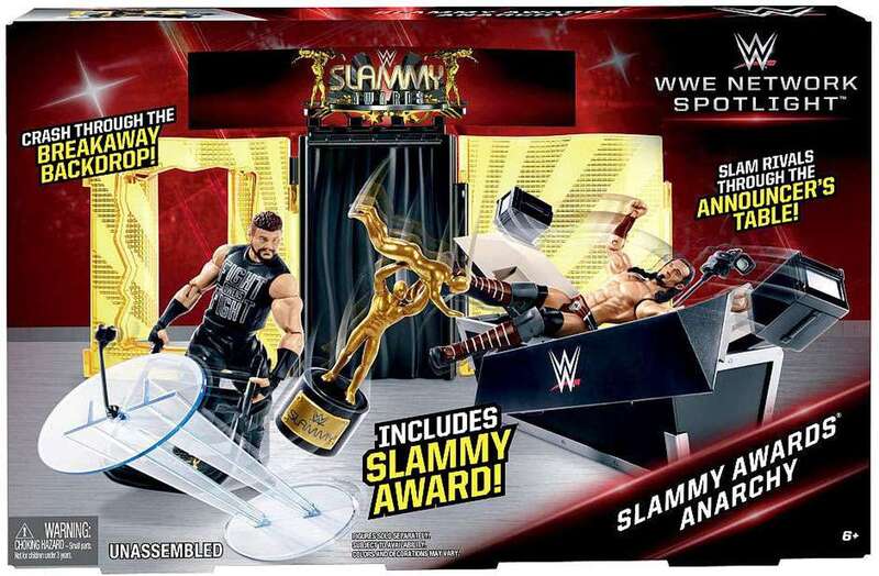 WWE Mattel Network Spotlight Wrestling Rings & Playsets: Slammy Awards Anarchy [Exclusive] Action & Toy Figures PWcatalog