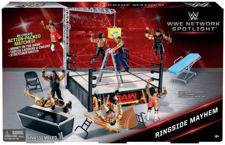 WWE Mattel Network Spotlight Wrestling Rings & Playsets: Ringside Mayhem [Exclusive] Action & Toy Figures PWcatalog