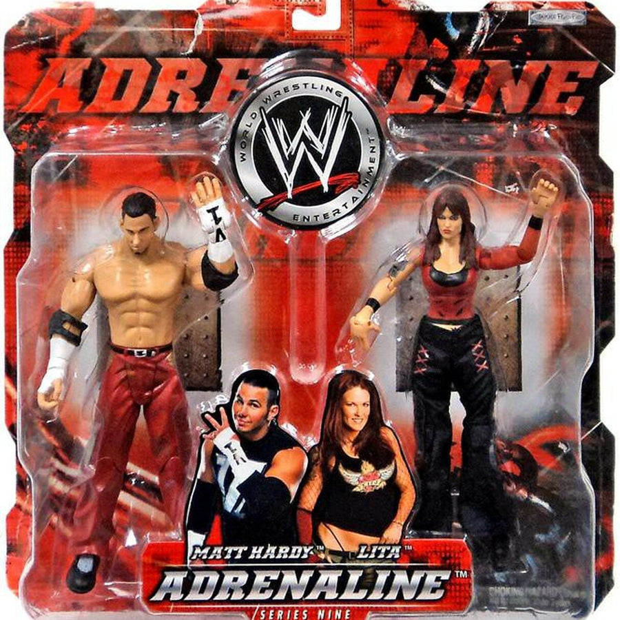 WWE Jakks Pacific Adrenaline 9 Matt Hardy & Lita Action & Toy Figures PWcatalog