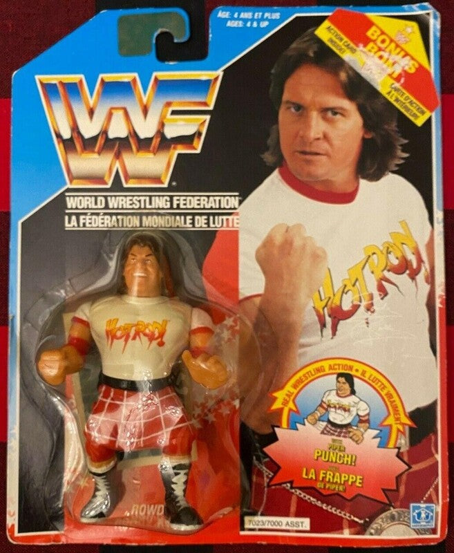 WWF Hasbro 2 Rowdy Roddy Piper with Piper Punch!