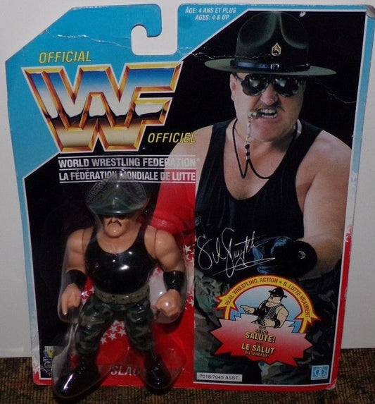 WWF Hasbro 3 Sgt. Slaughter with Sgt.'s Salute! - image 2