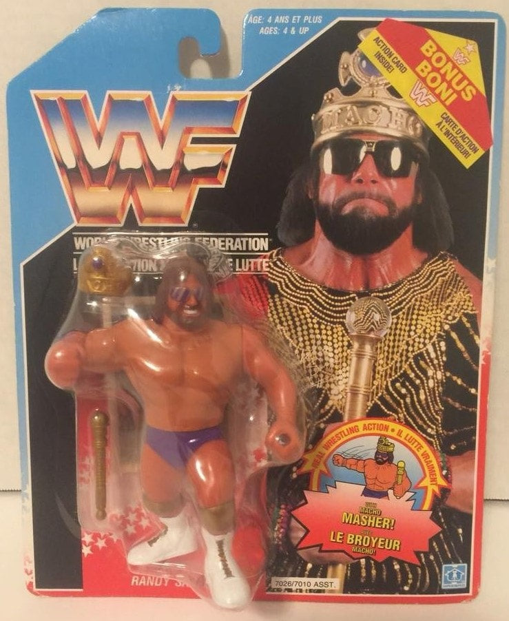 WWF Hasbro 2 "Macho King" Randy Savage with Macho Masher!