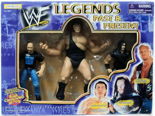 1998 WWF Jakks Pacific Legends Past & Present Box Set: Stone Cold Steve Austin, Andre the Giant & Undertaker [Exclusive]