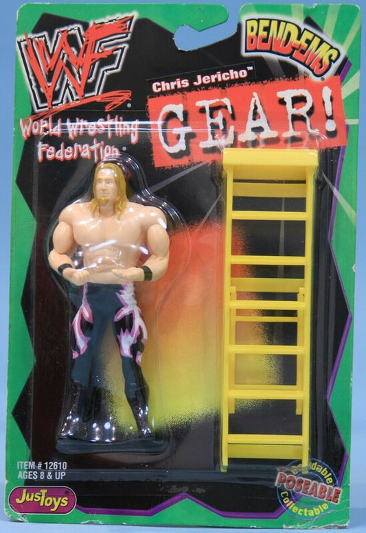 WWF Just Toys Bend-Ems Gear! Chris Jericho