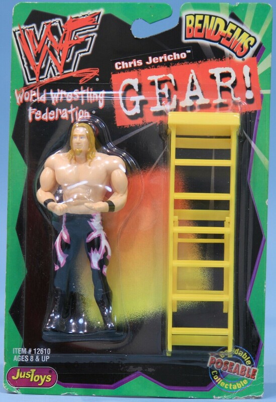 WWF Just Toys Bend-Ems Gear! Chris Jericho Action & Toy Figures PWcatalog