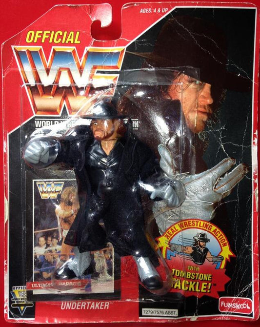 WWF Hasbro 8 Undertaker with Tombstone Tackle! - image 2