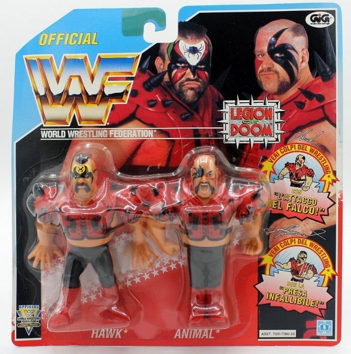 WWF Hasbro 4 Legion of Doom: Hawk with Hawk Attack! & Animal with Dooms-Dayer!
