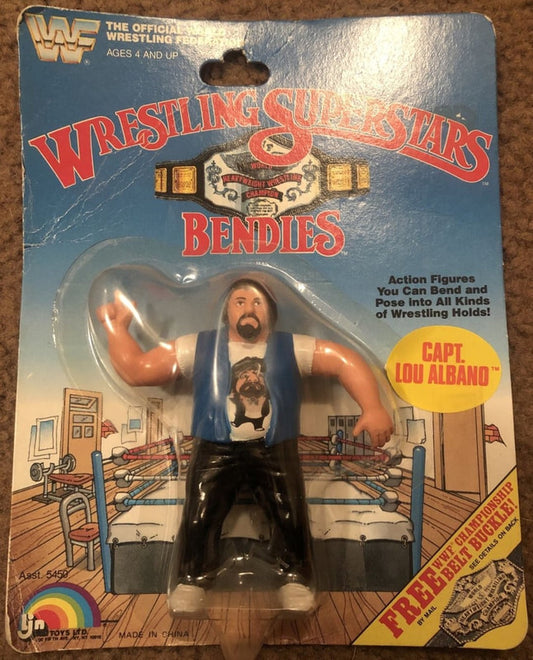 WWF LJN Wrestling Superstars Bendies Capt. Lou Albano