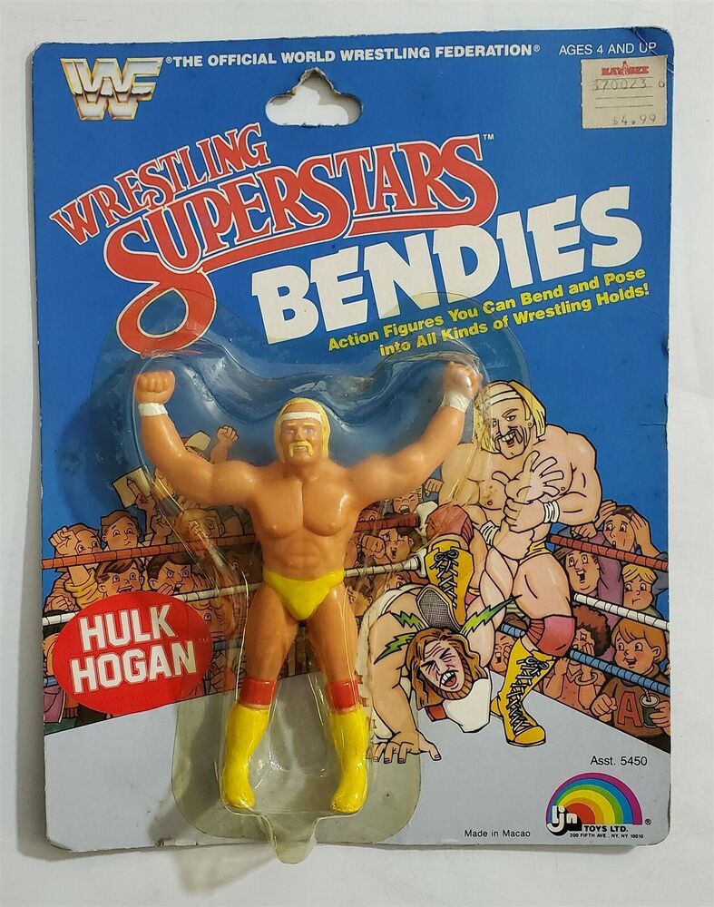 WWF LJN Wrestling Superstars Bendies Hulk Hogan