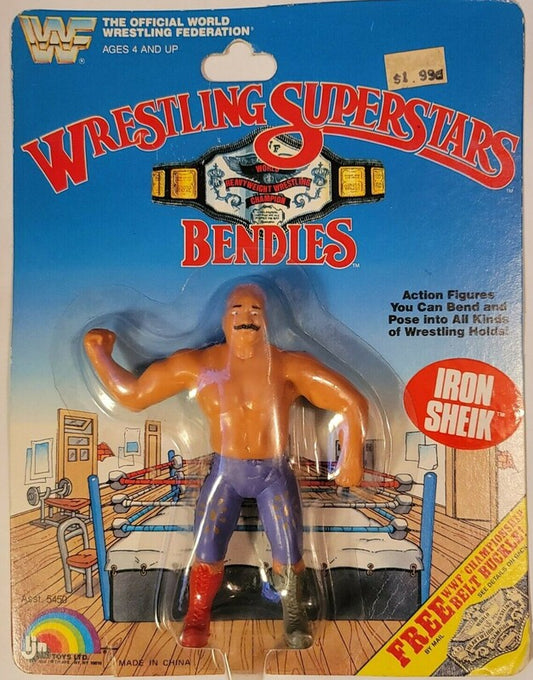 WWF LJN Wrestling Superstars Bendies Iron Sheik