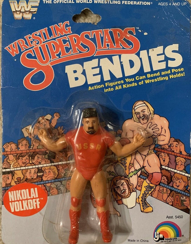 WWF LJN Wrestling Superstars Bendies Nikolai Volkoff Action & Toy Figures PWcatalog