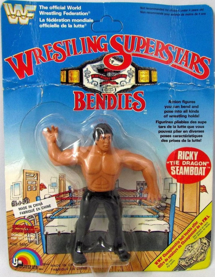 WWF LJN Wrestling Superstars Bendies Ricky "The Dragon" Steamboat Action & Toy Figures PWcatalog