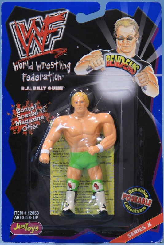 WWF Just Toys Bend-Ems 10 B.A. Billy Gunn
