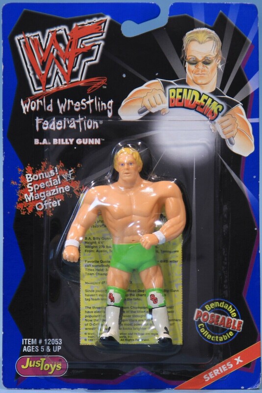 WWF Just Toys Bend-Ems 10 B.A. Billy Gunn Action & Toy Figures PWcatalog