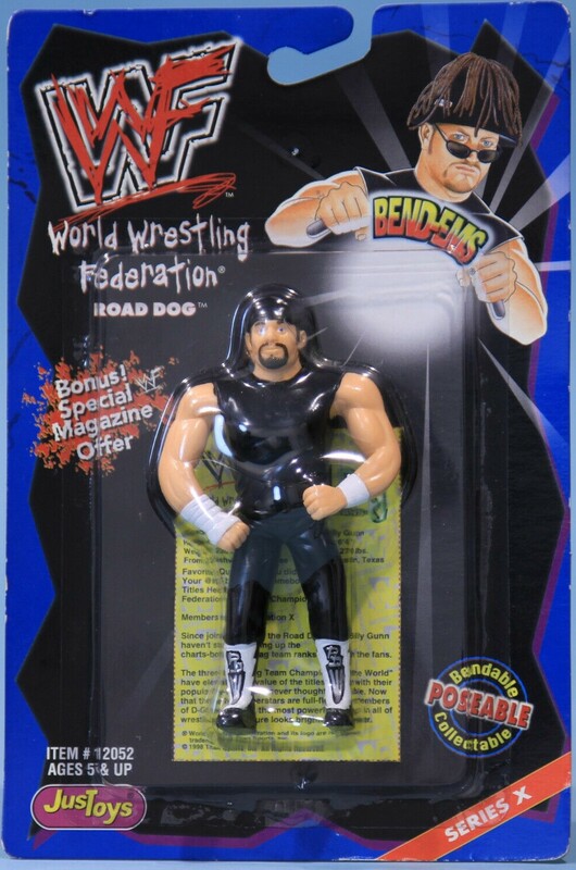 WWF Just Toys Bend-Ems 10 Road Dog