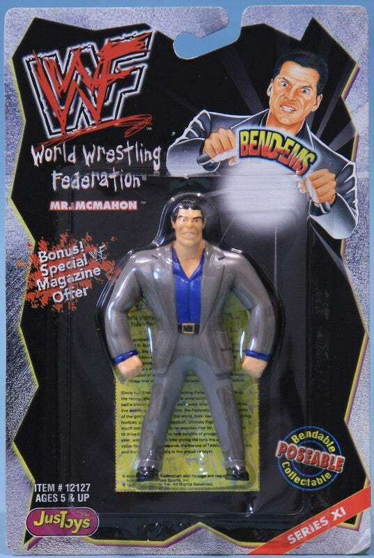 WWF Just Toys Bend-Ems 11 Mr. McMahon